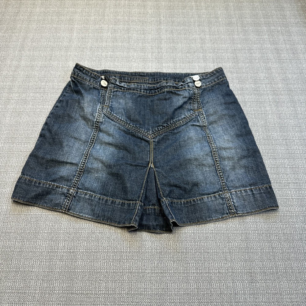 Y2K Denim Mini Skirt size 28 BCBGMaxazria Festival Concerts Indie Sleaze
